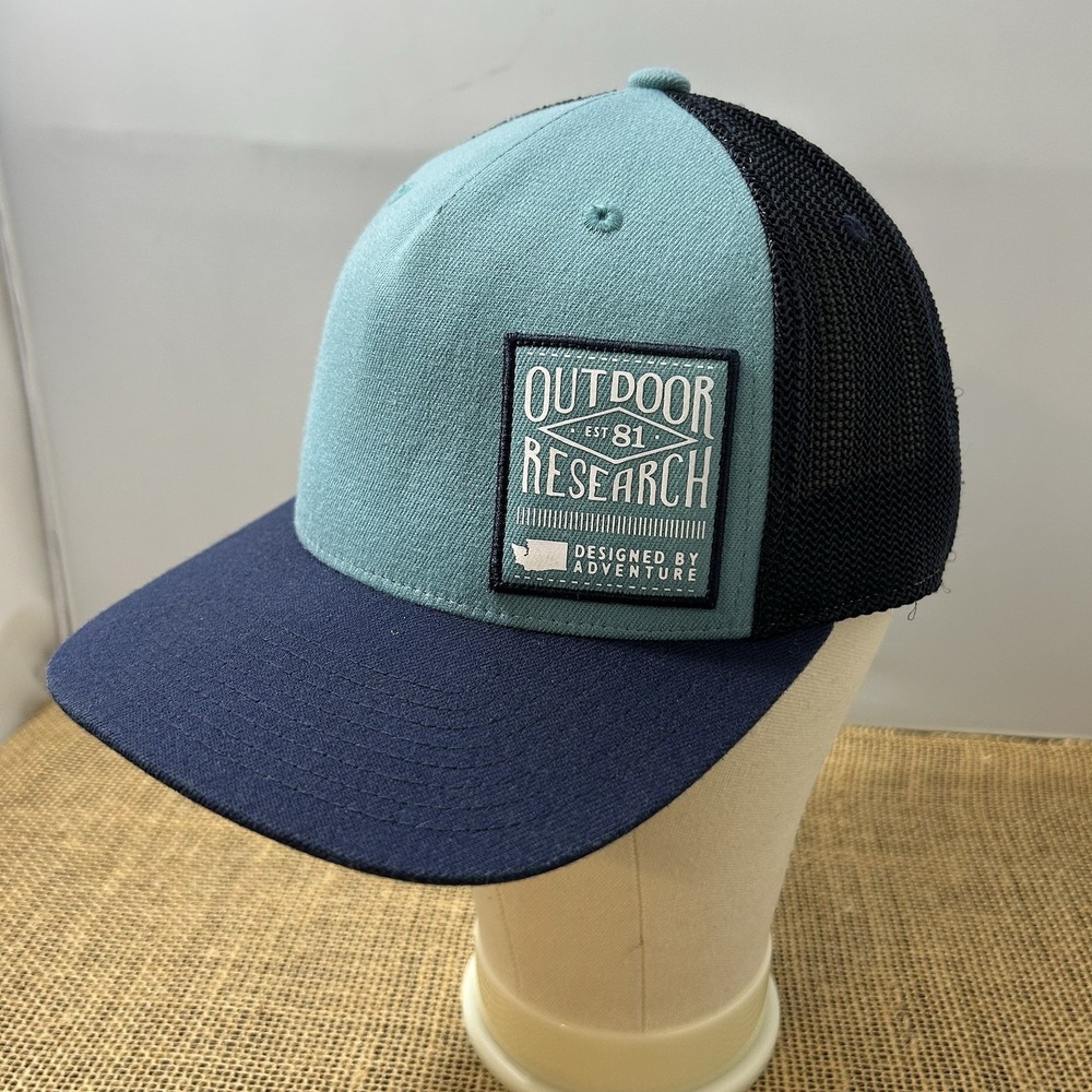 Outdoor Research 81 Patch Snapback NWOT Baseball Hat Mesh Trucker Teal Blue
